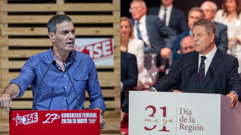 Afloran los dos PSOE: Sánchez azuza a las JJSS contra quienes quieren "derribarle" pero Page apoya a las víctimas de Ferraz
