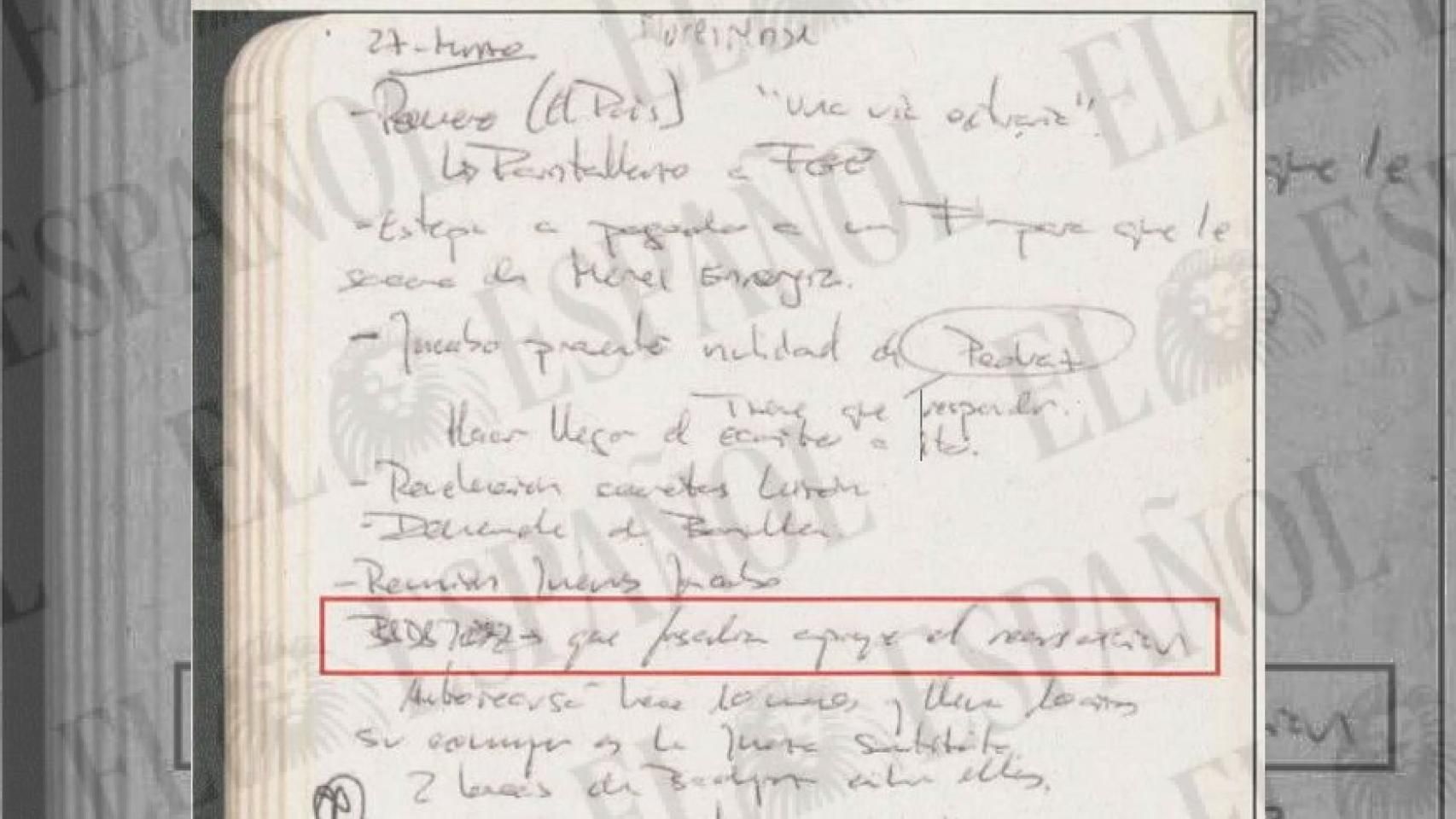 La nota en la agenda de Santos Cerdán contra la juez del 'caso David Sánchez': "Badajoz. Que Fiscalía apoye la recusación"