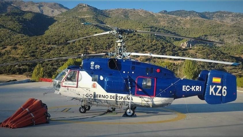 Las sanciones de Bruselas contra Moscú impiden a España usar sus mejores helicópteros para combatir los incendios